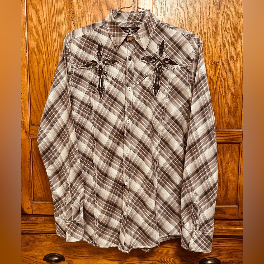 Roar, Large Mens Western Shirt